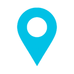 map pin in this color 07afd5 with transparent background Clean style-1